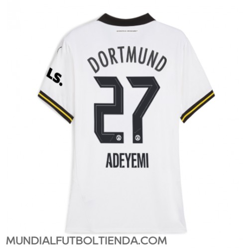 Camiseta Borussia Dortmund Karim Adeyemi #27 Tercera Equipación Replica 2024-25 para mujer mangas cortas